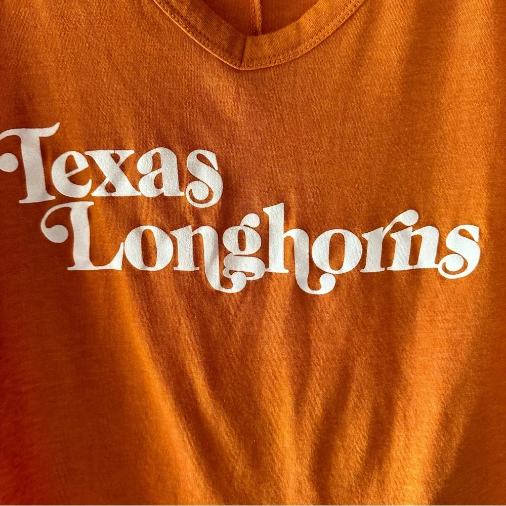 UG Apparel Womens Texas Longhorns T Shirt Sz L Orange GUC - Picture 4 of 8